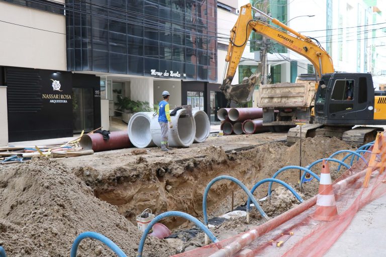 Obra do Emissário terá intervenção na Avenida Atlântica da Rua 2300 até Alvin Bauer