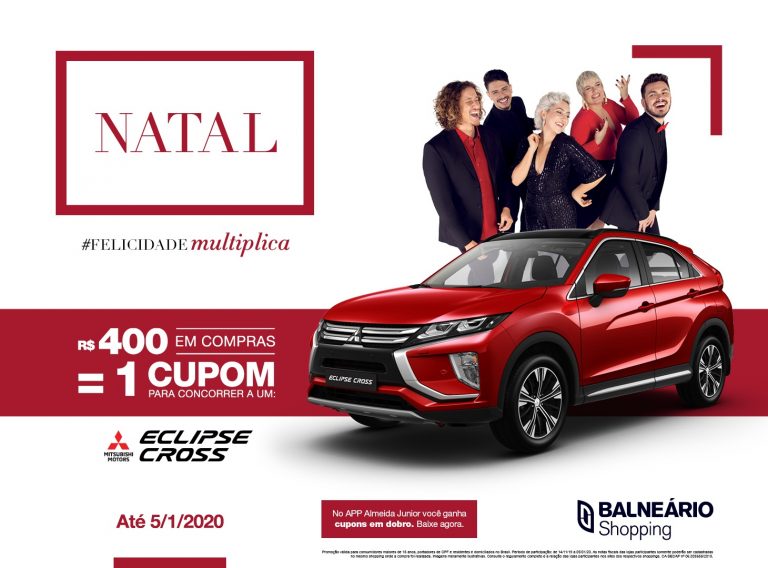 Natal do Balneário Shopping valoriza a família e presenteia com Mitsubishi Eclipse Cross HPE-S