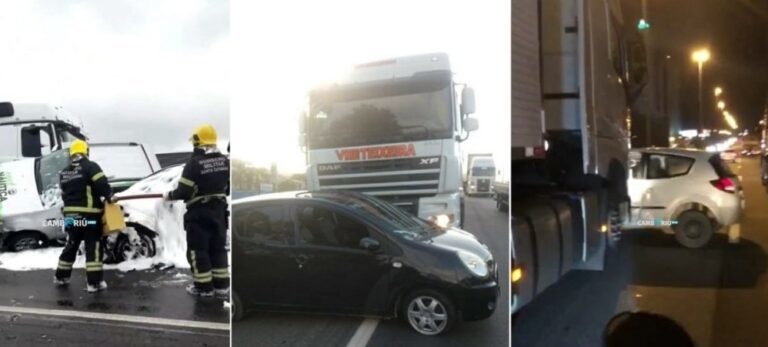 Semana teve vários acidentes envolvendo caminhões na BR-101 em BC