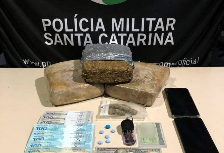PM apreende 3Kg de skunk: entorpecente é avaliado em aproximadamente R$ 30 mil reais