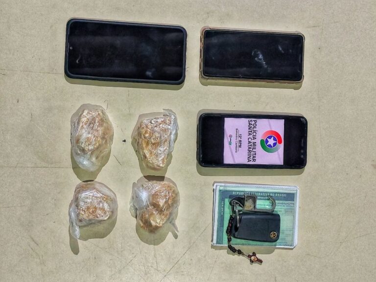 Suposto ‘mula’ é preso com 200 gramas de crack