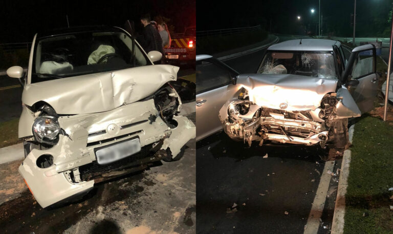 Colisão frontal na Estrada da Rainha deixa seis pessoas feridas