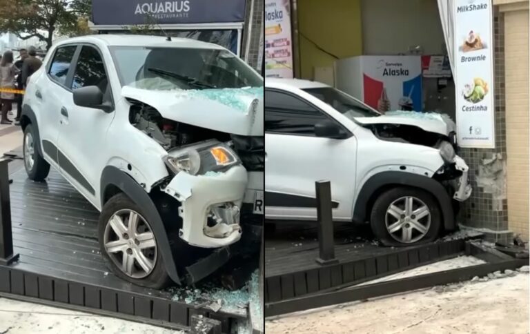 Condutor não habilitado causa acidente na Avenida Atlântica