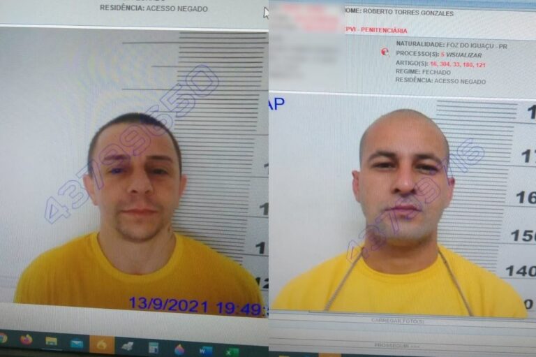 Identificados os detentos que fugiram da penitenciária da Canhanduba