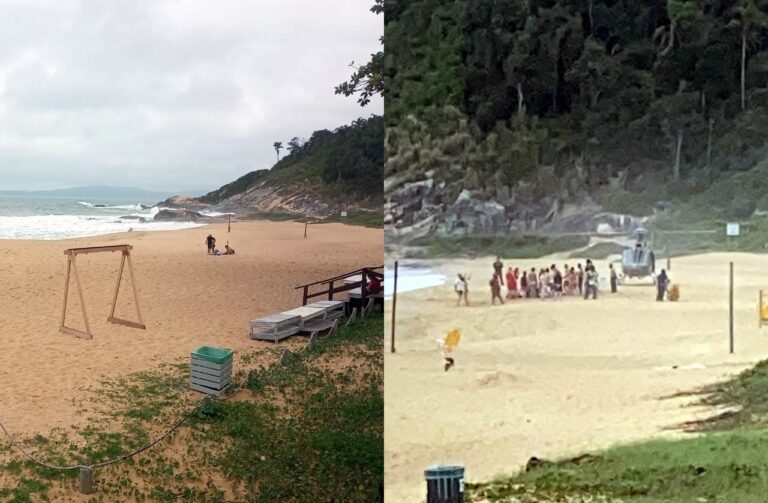 Turistas de Belo Horizonte são salvos após se afogarem no Estaleirinho