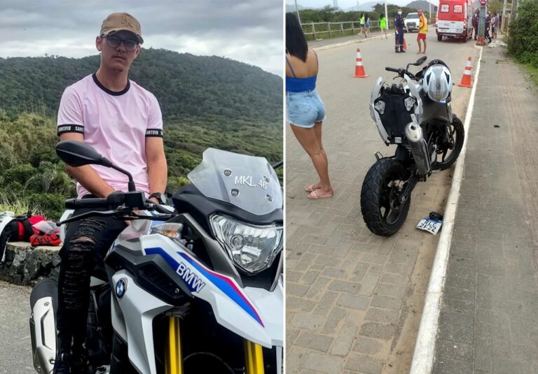 Motociclista morre após bater em poste na Praia Brava de Itajaí