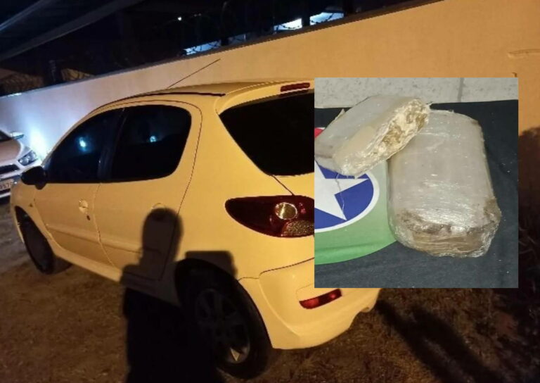 Casal é preso com 2kg de crack em estacionamento de supermercado