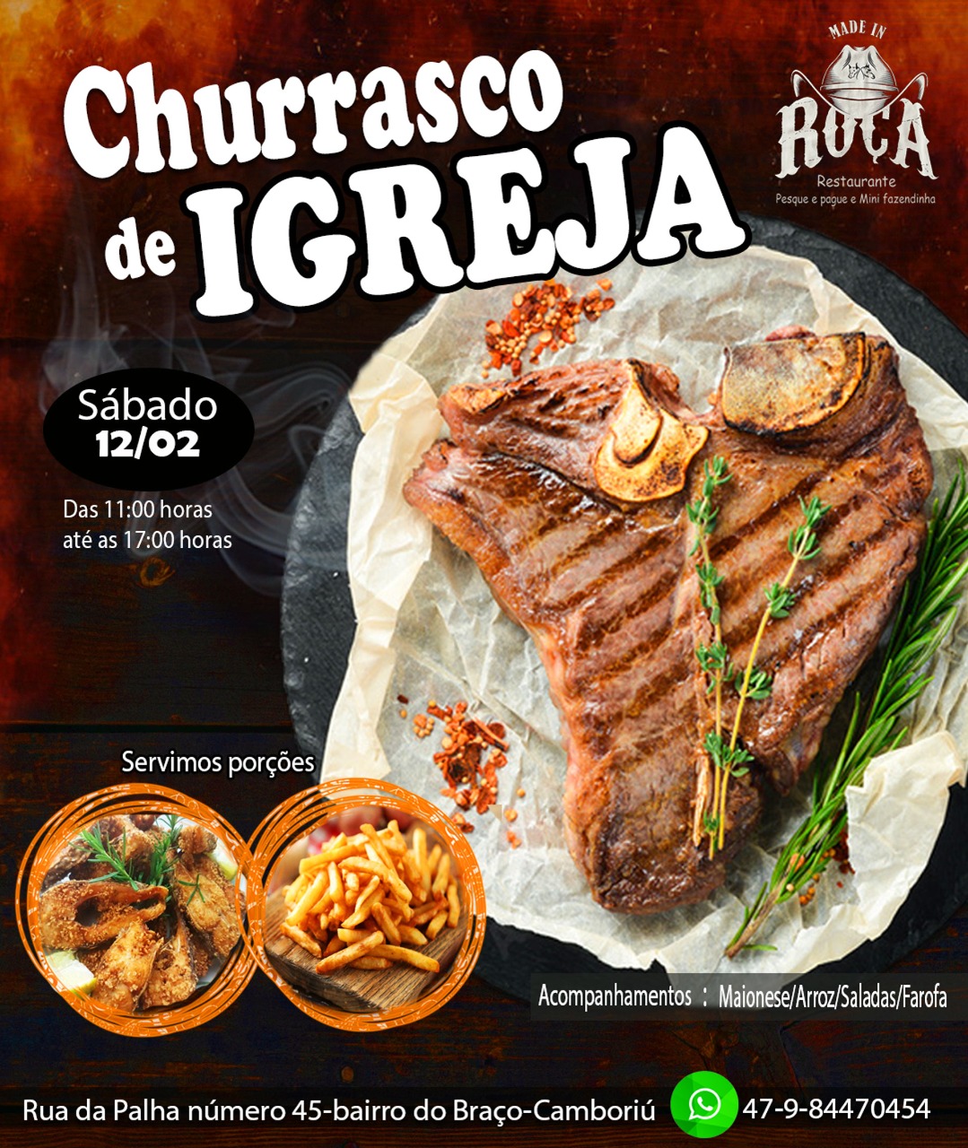 churrasco de igreja