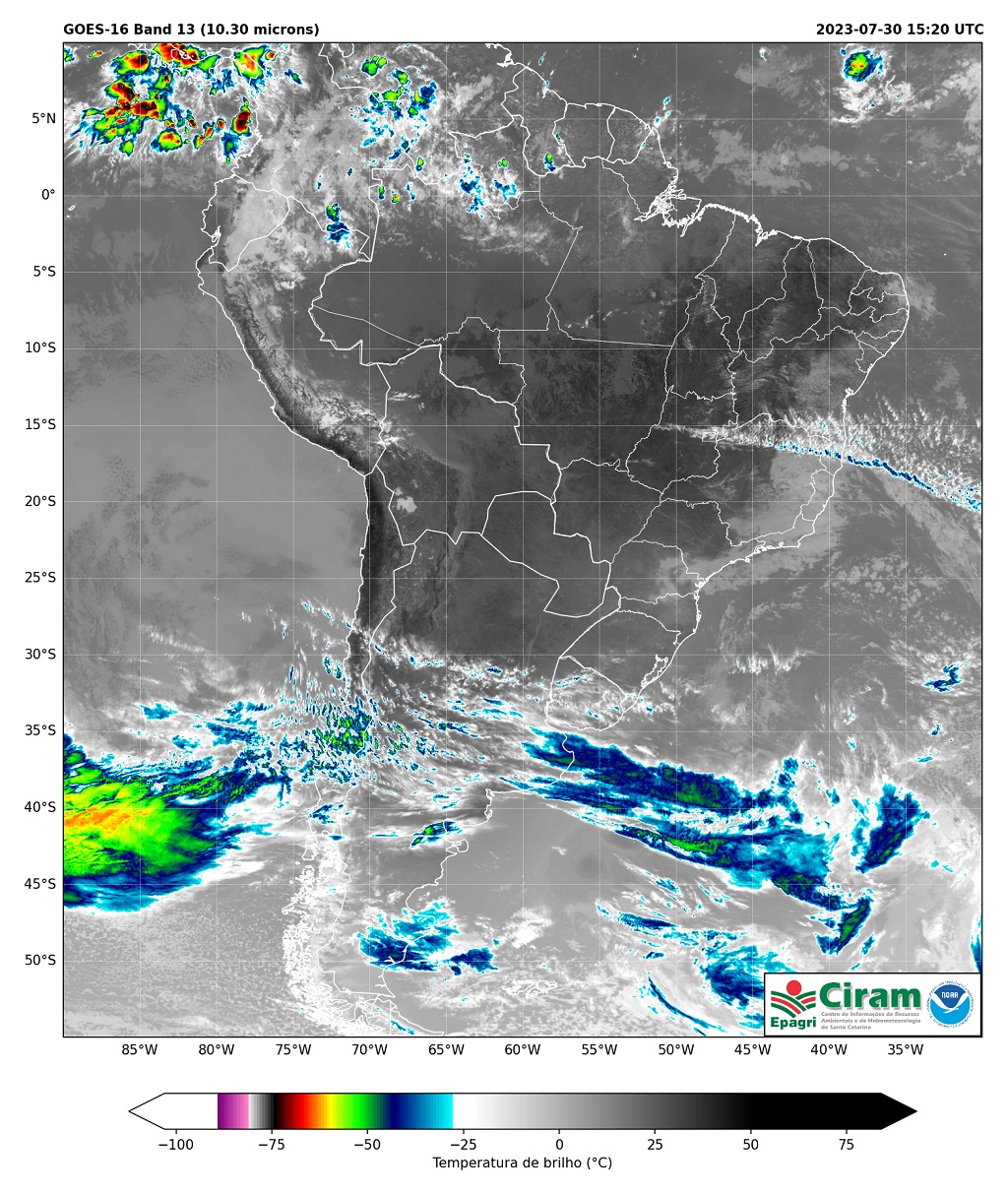 Agosto começa seco e com temperatura elevada para época do ano 1 Satelite