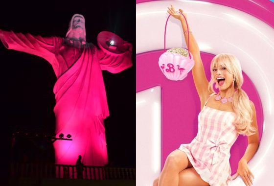 Cristo Luz e Balneário Shopping ‘vestem’ rosa para celebrar a estreia do filme da Barbie