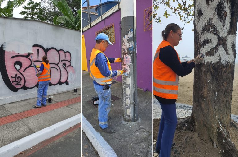 Prefeitura de Balneário Camboriú intensifica remoção de pichações em espaços públicos