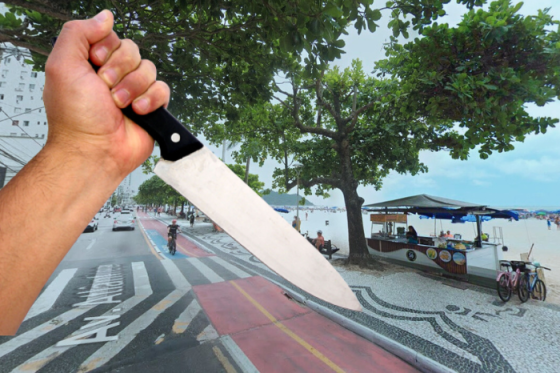 Dois ataques com faca são registrados em menos de 24 horas na Avenida Atlântica