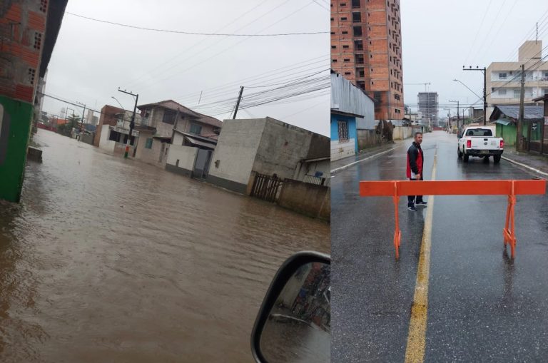 Defesa Civil de Camboriú em estado de alerta: rua da ‘vala’ é interditada