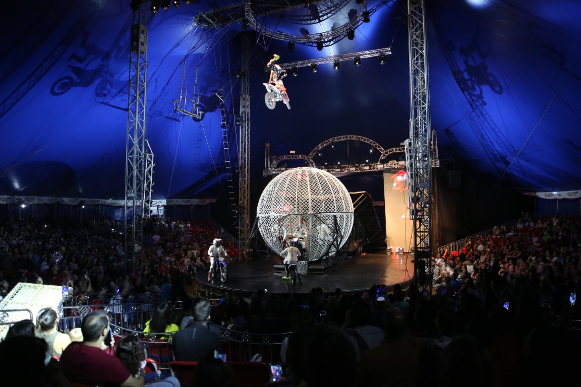 Mirage Circus de Marcos Frota promete encantar Balneário Camboriú no verão de 2024 2 Globo da Morte Mirage Circus