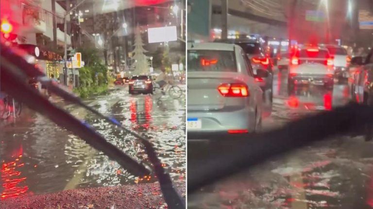 Chuva intensa causa alagamentos em vários bairros de Balneário Camboriú