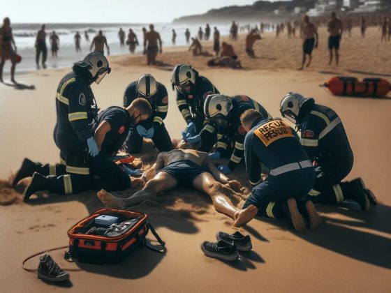 Resgate dramático em Porto Belo: homem é salvo após afogamento na Praia das Vieiras