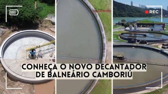 Balneário Camboriú inaugura novo decantador na Estação de Tratamento de Esgoto