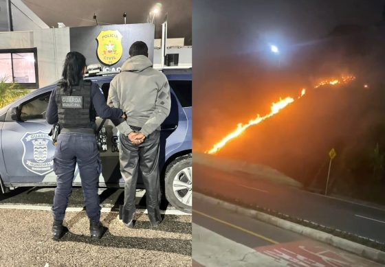 Incendiário é preso pela GM após tocar o terror na madrugada