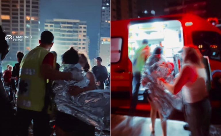 Adolescente chilena é resgatada após afogamento na Praia Central de Balneário Camboriú