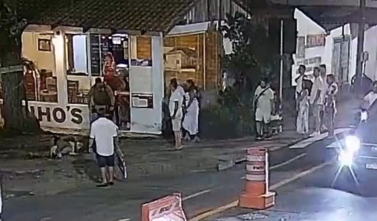 Policial militar intervém em ataque de pitbull e salva cão em Balneário Camboriú