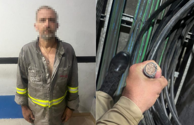 Homem é detido por furto de 90 metros de fios de cobre no Túnel do Morro do Boi