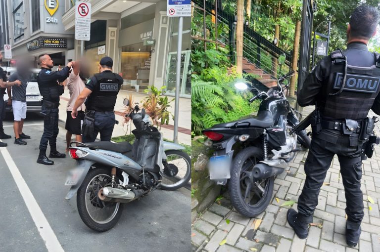 GM prende quatro homens e recupera duas motos furtadas em ações distintas em BC