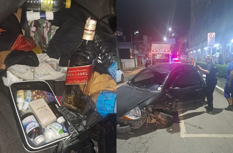 Motorista embriagado bate em caminhão, tenta fugir e agride agente de trânsito em BC
